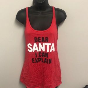 2- Victoria’s Secret Large tanks Santa grey